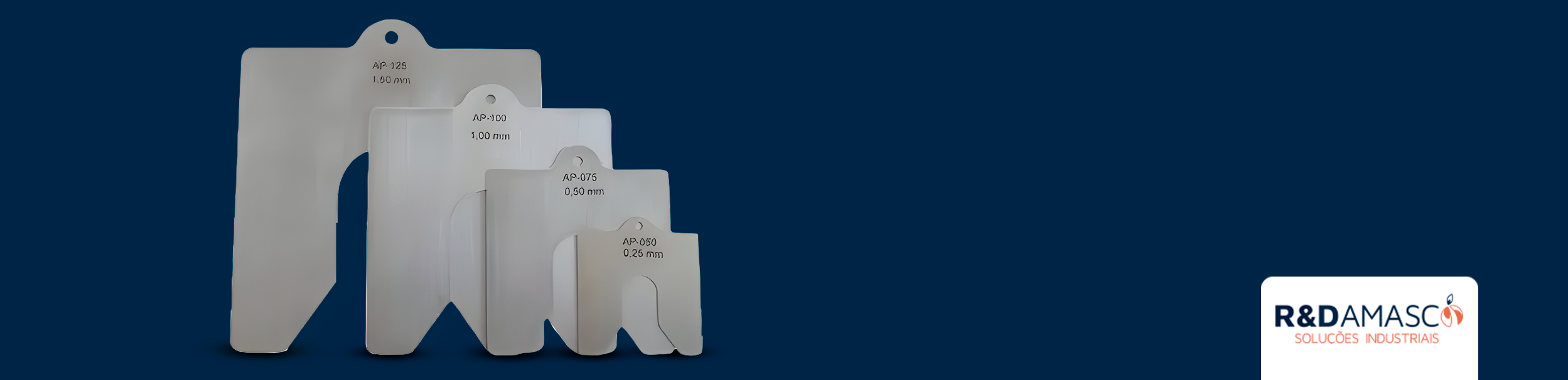 calços calibrados para alinhamento